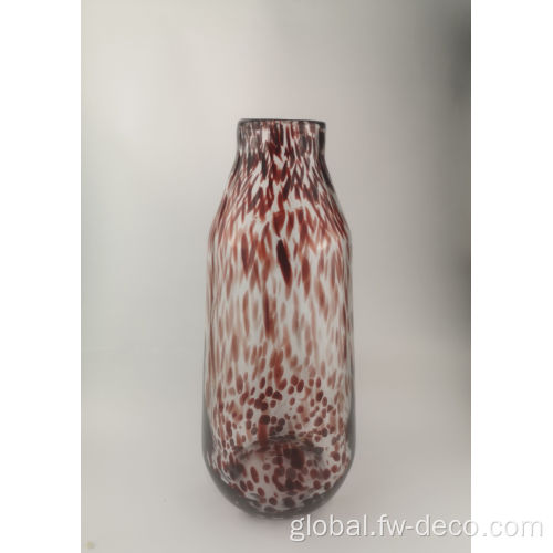 Leopard Vase Leopard Glass Vase for modern home decoration Supplier